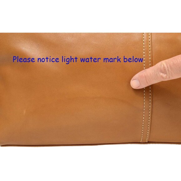 AUTHENTIC COACH SOFT LEATHER SHOULDER BAG PURSE TAN #9554 - Picture 10 of 15